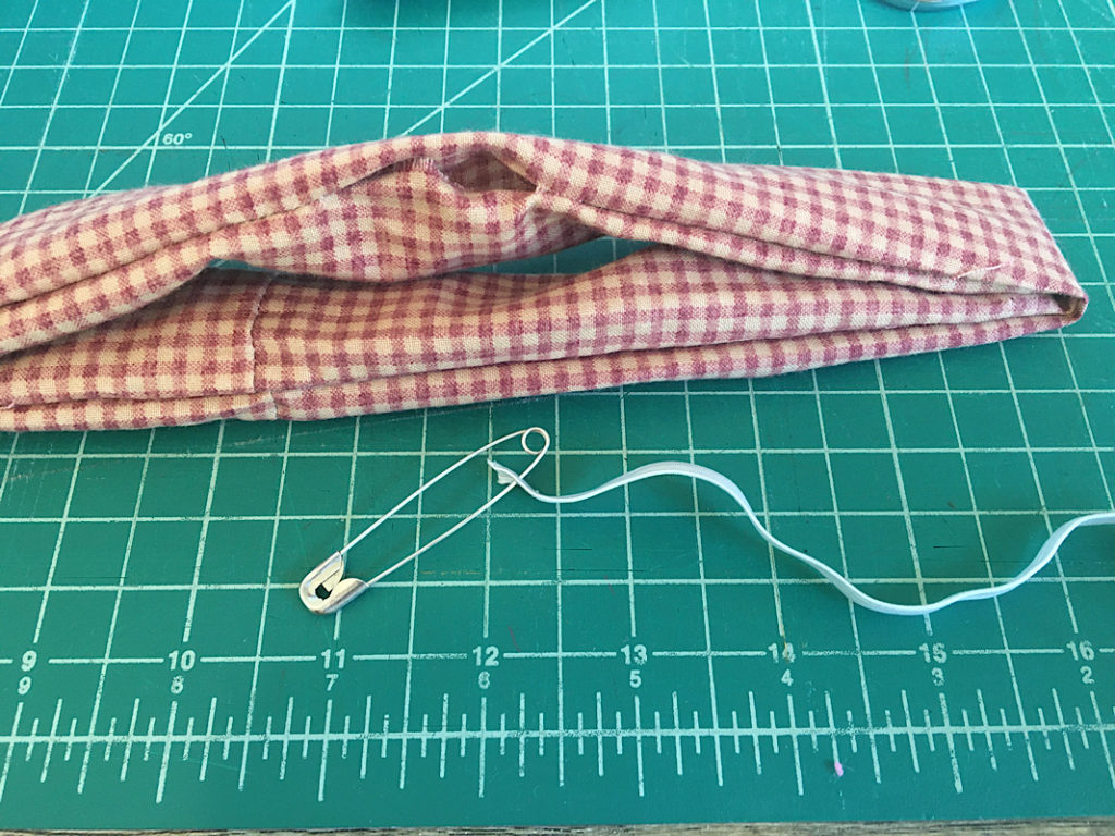 thread the elastic with a safety pin