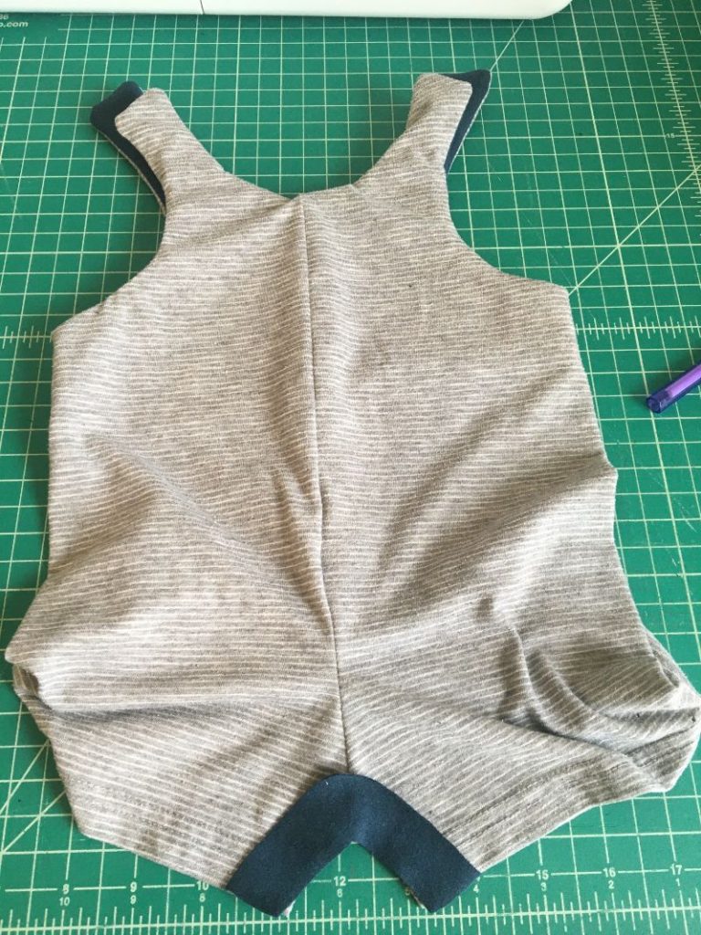 romper with front gusset