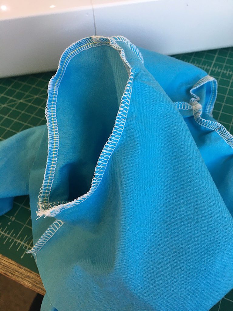 sew the sleeves to the bodice