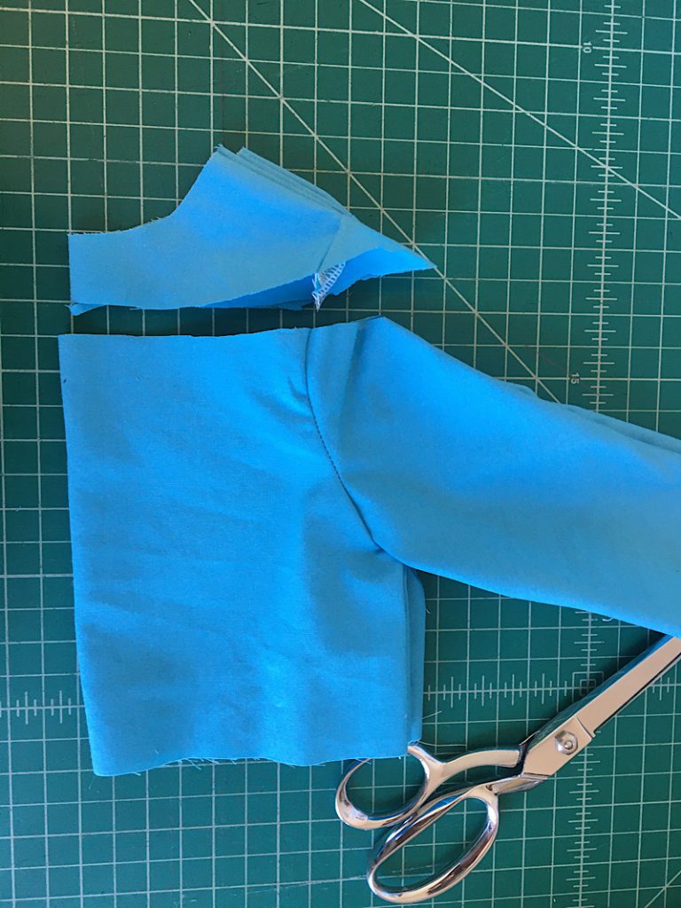 cut the top of the bodice
