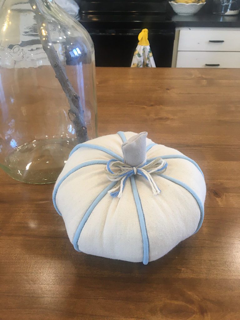 pumpkin on counter