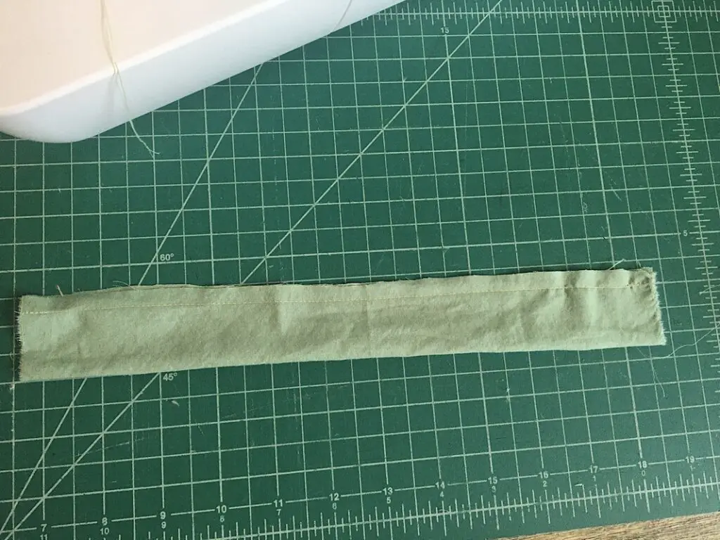 a strip of fabric sewn into a tube