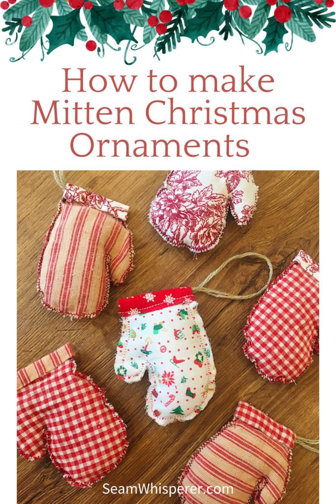 how to make mitten christmas ornaments pinterest pin