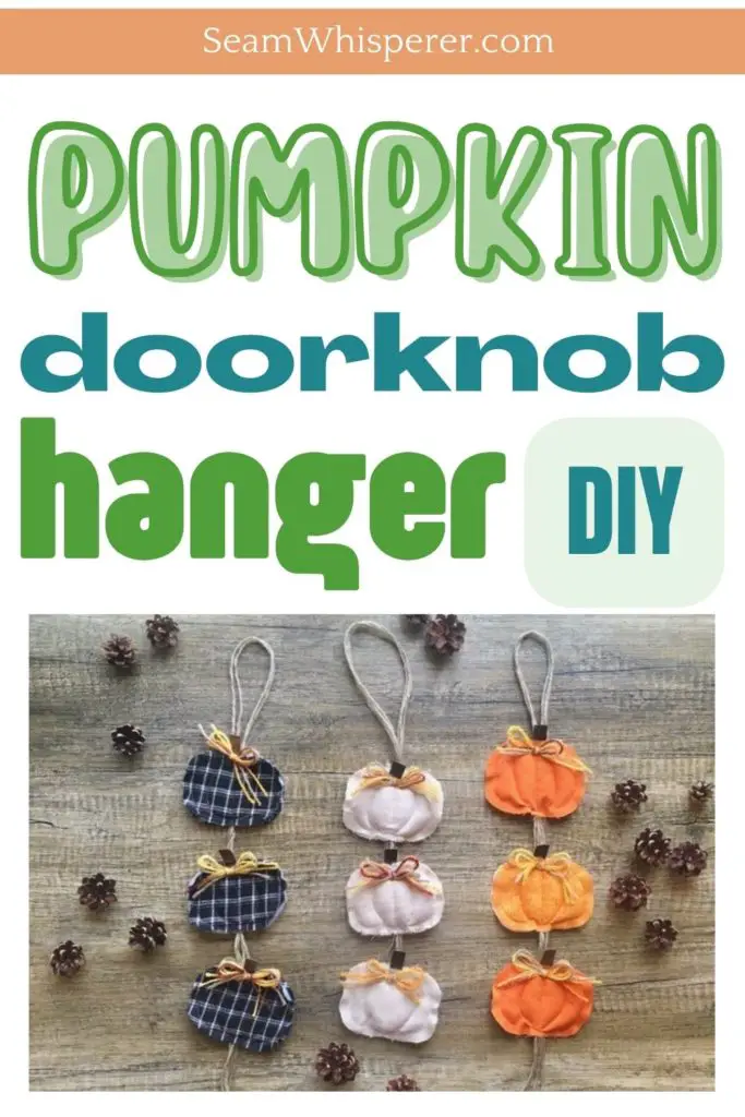 pumpkin doorknob hanger diy pinterest pin