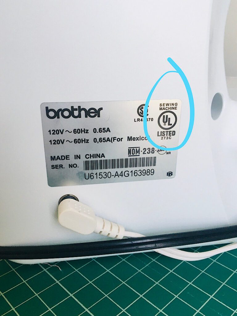 Sewing machine UL listed brother cs6000i
