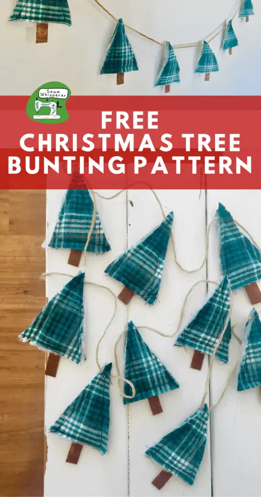 chrismas tree bunting sewing pattern pinterest graphic
