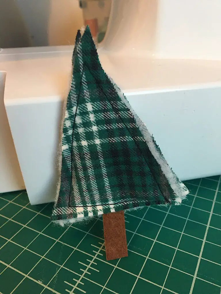 sewn fabric christmas tree