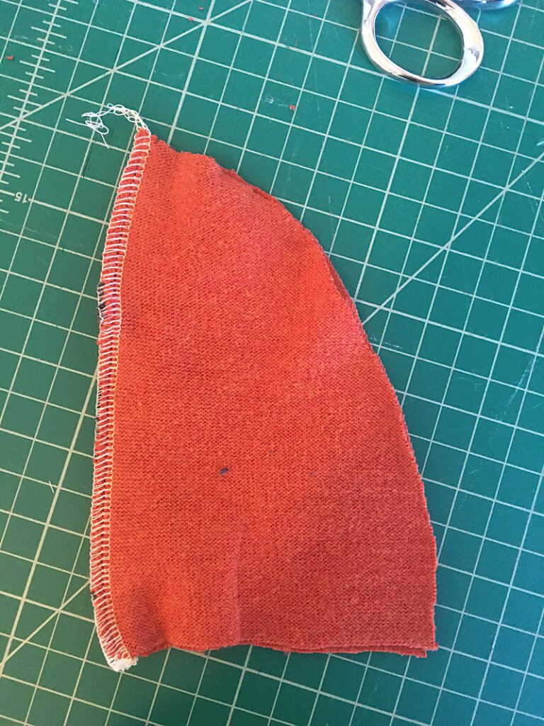 sew down the side of the hat