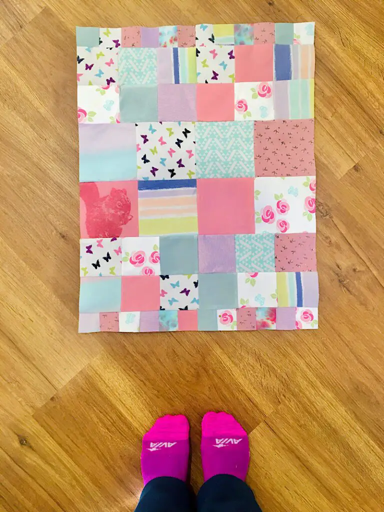 baby clothes memory quilt