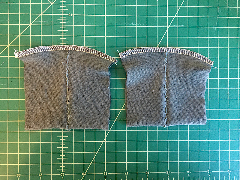 sewn altered cuffs