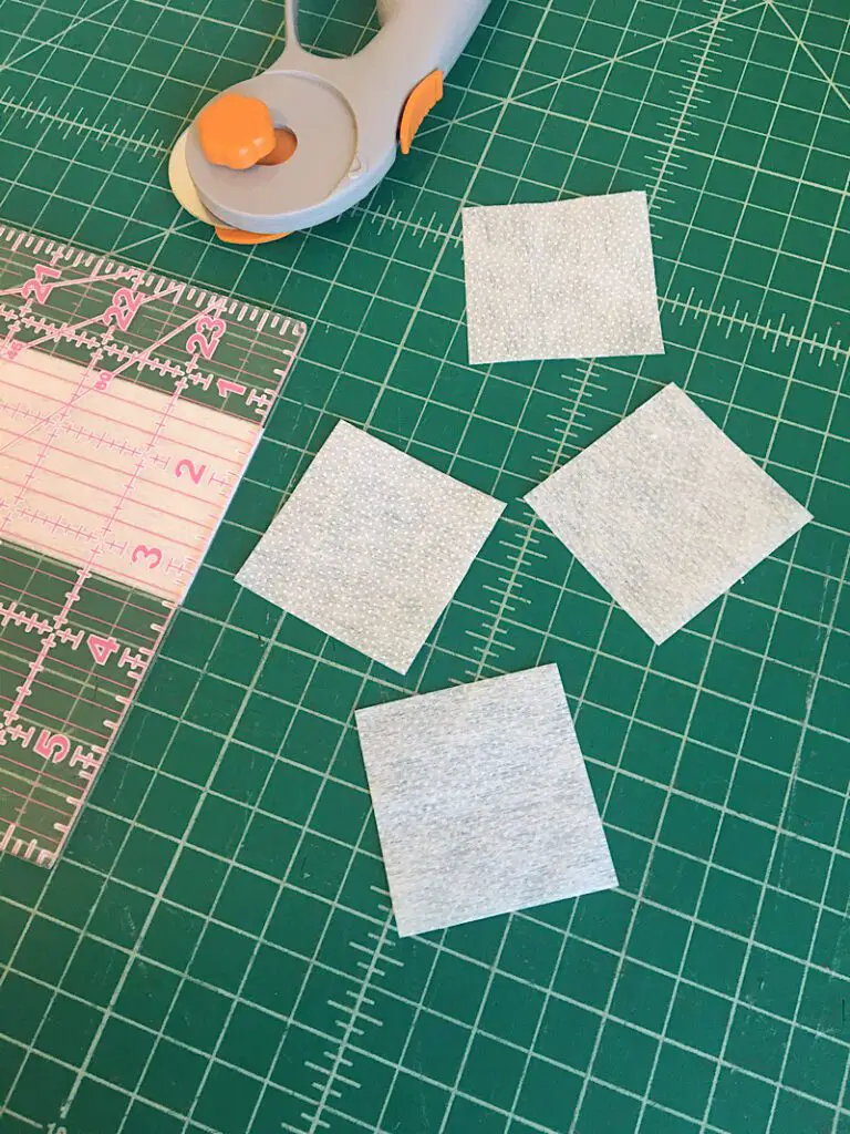 cutting fusible interfacing with rotary cutter