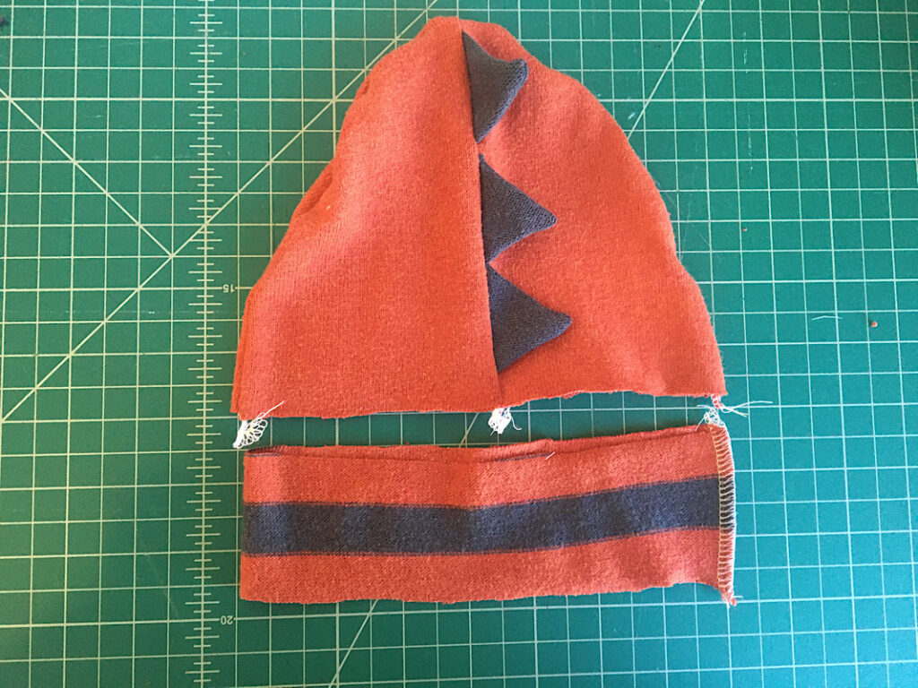 making a cuff hem for the hat