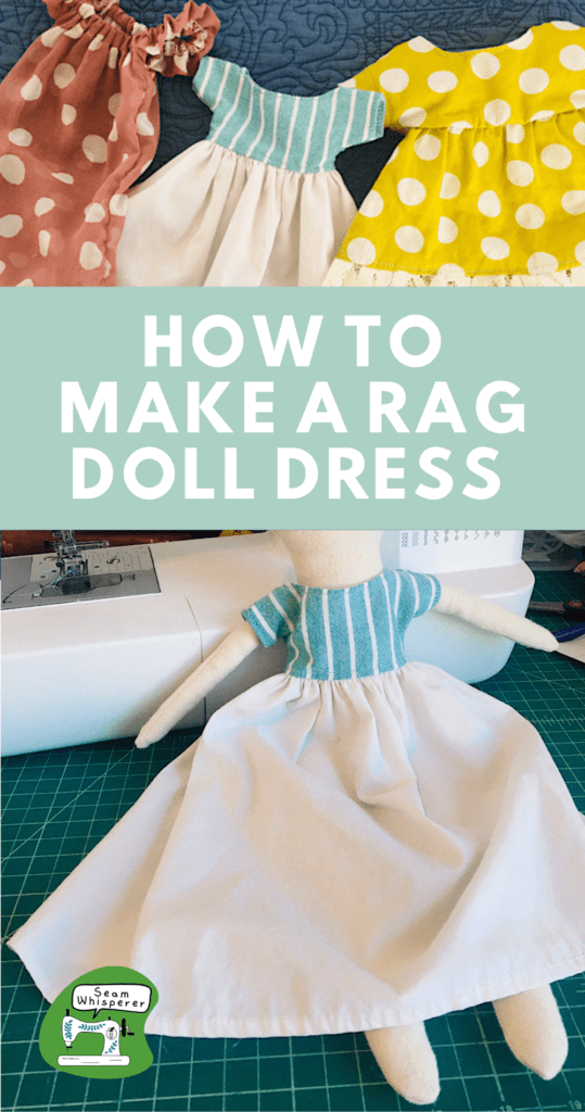 How to make a doll dress (Without seam) 