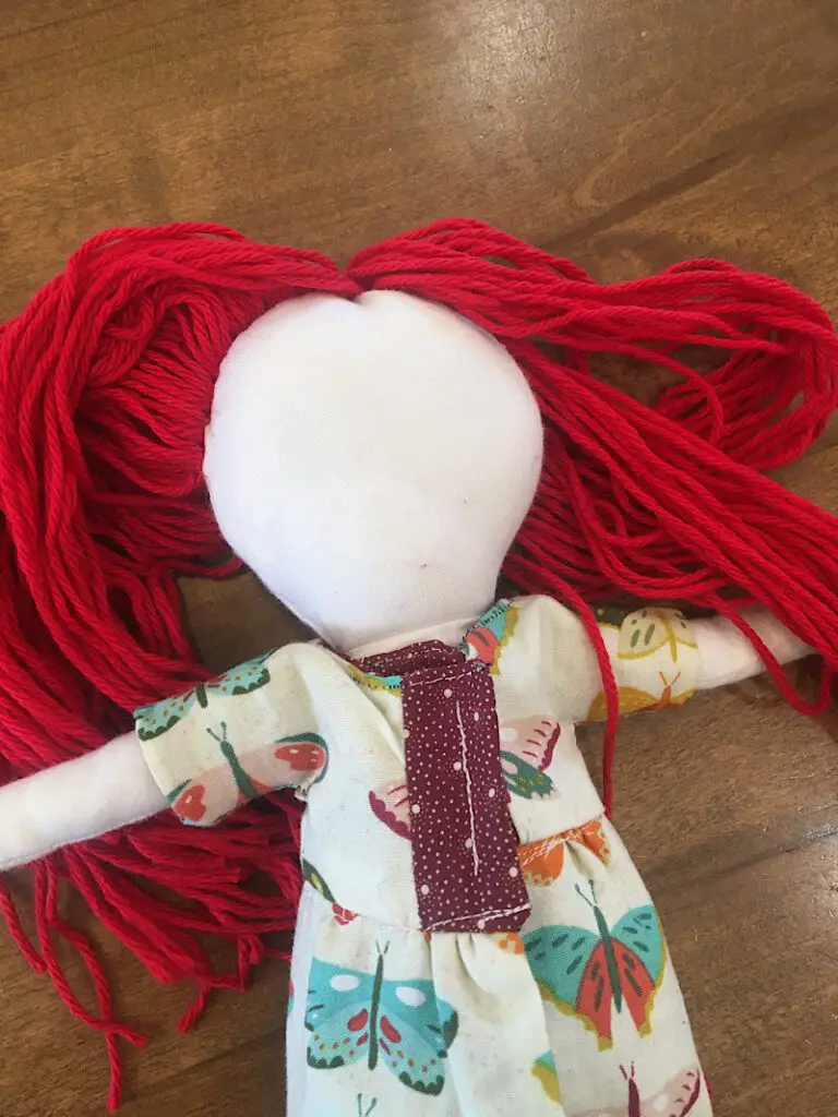 How To Sew Yarn Doll Hair (Full, Secure, No Pins, No Weft)