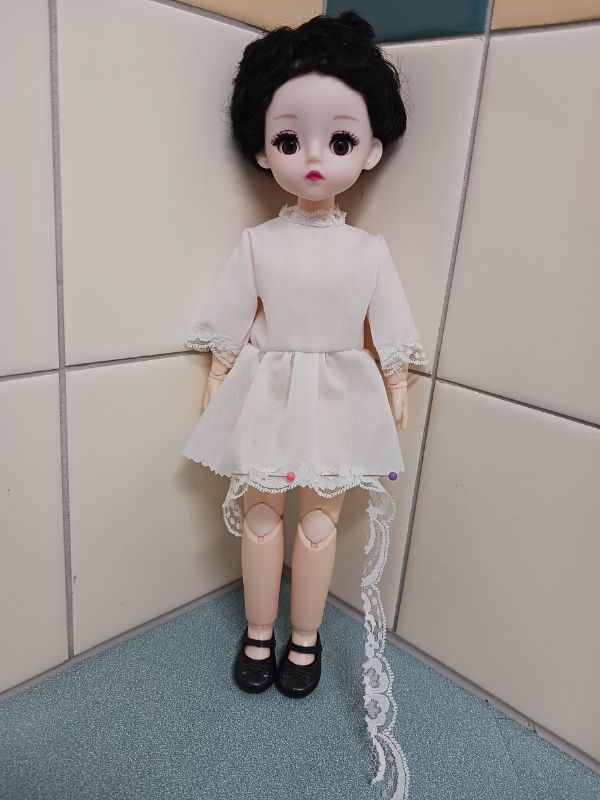 handmade doll with diy dress
