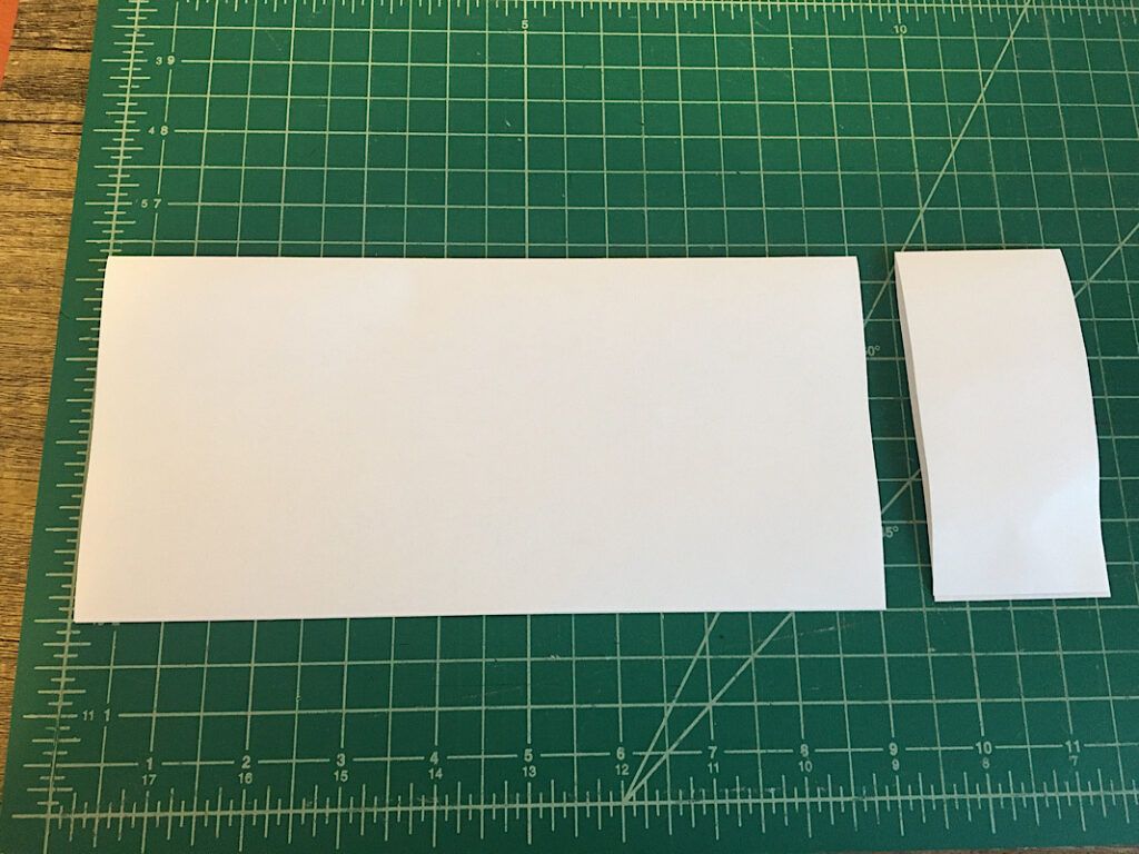 folded piece of paper 