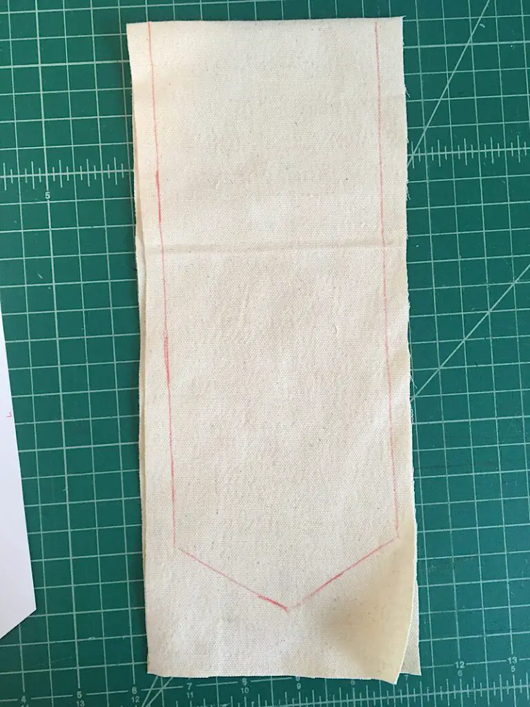 trace banner on fabric