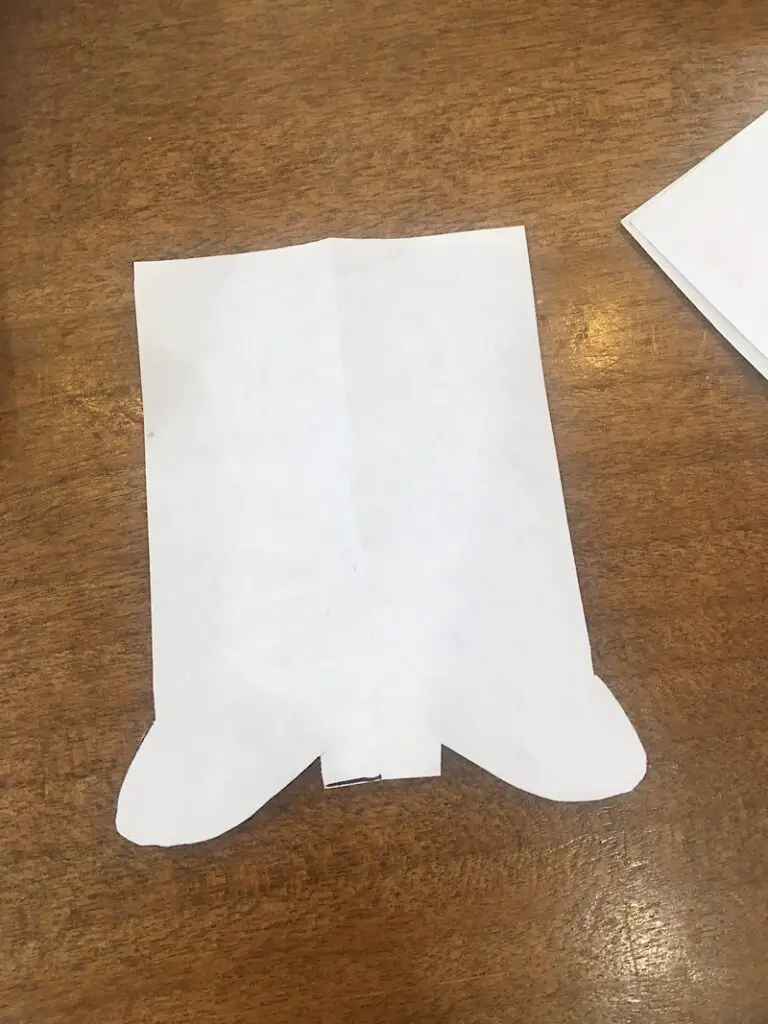 doll boot pattern paper