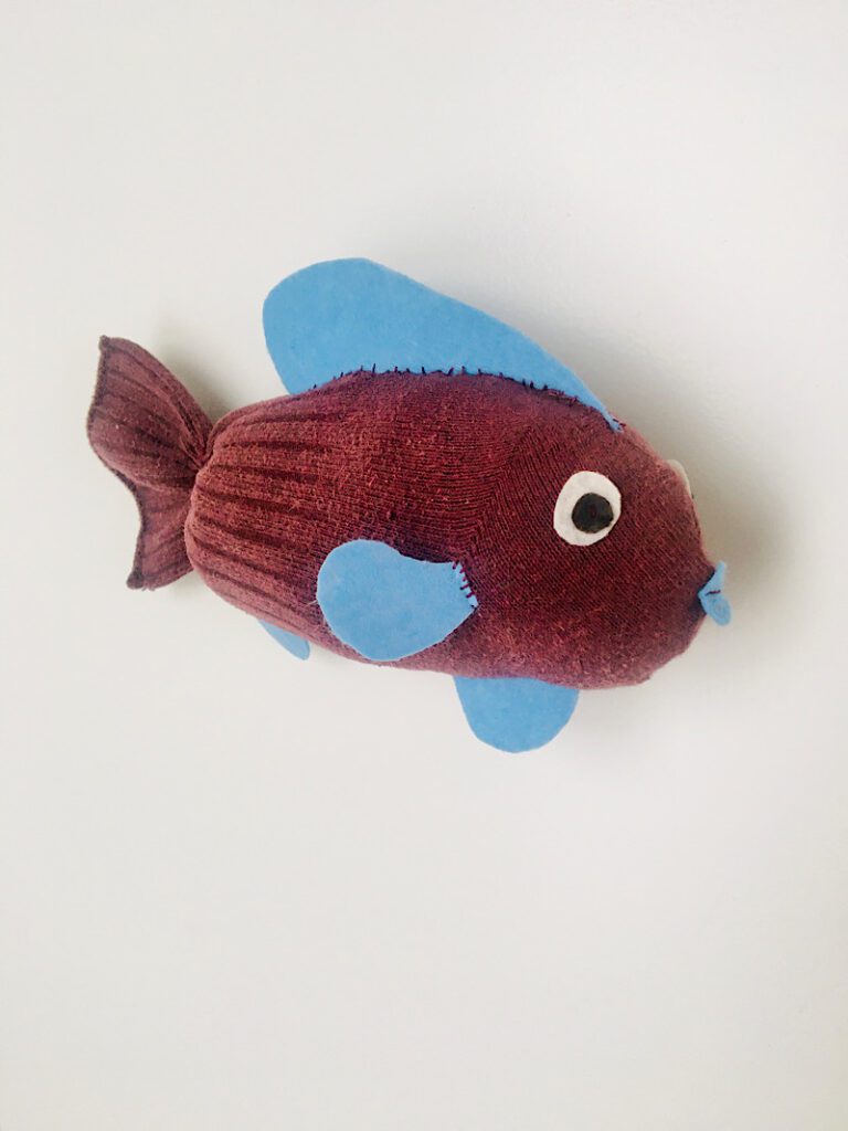 how to make a sock fish