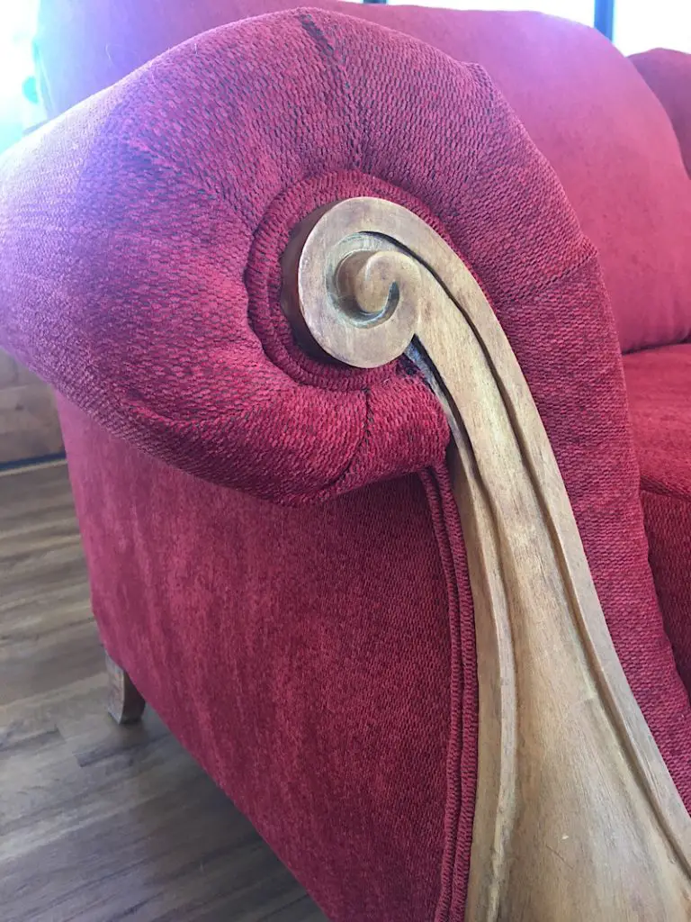 double welt cord around couch arm upholstery