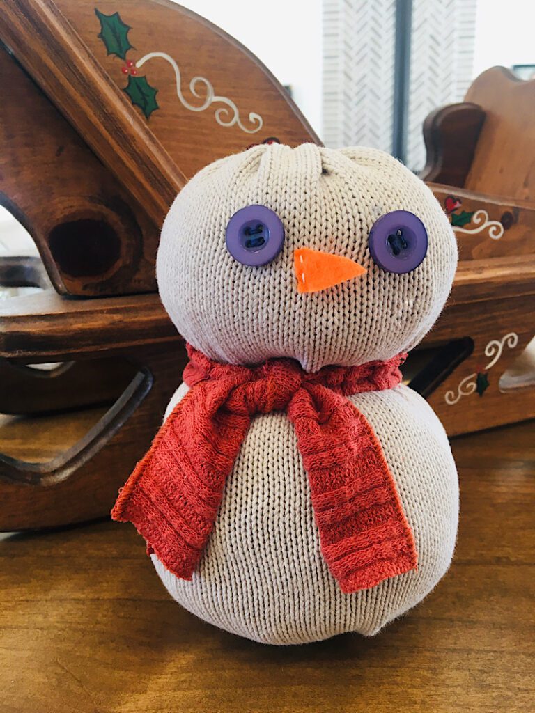Snowman on counter