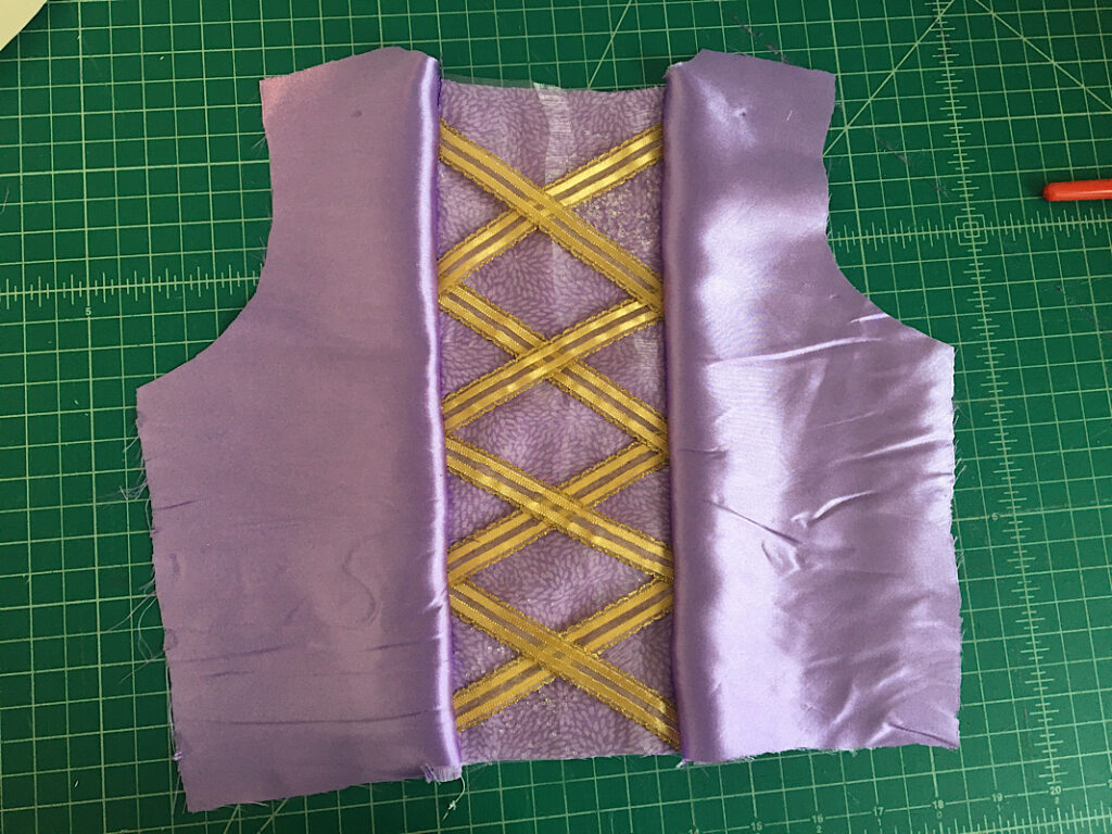 bodice sewn together