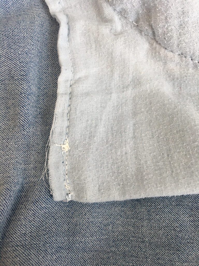 fix hole in jeans front pocket 