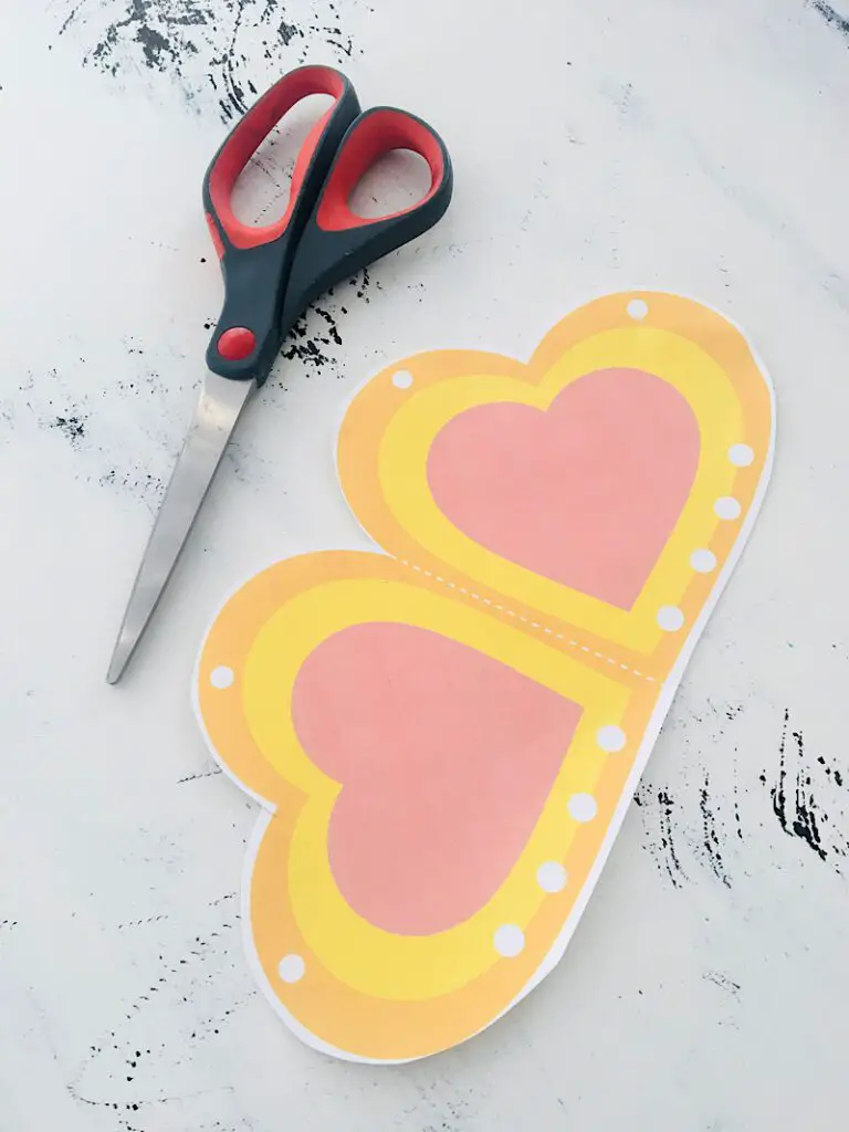 cut out hearts sewing cards