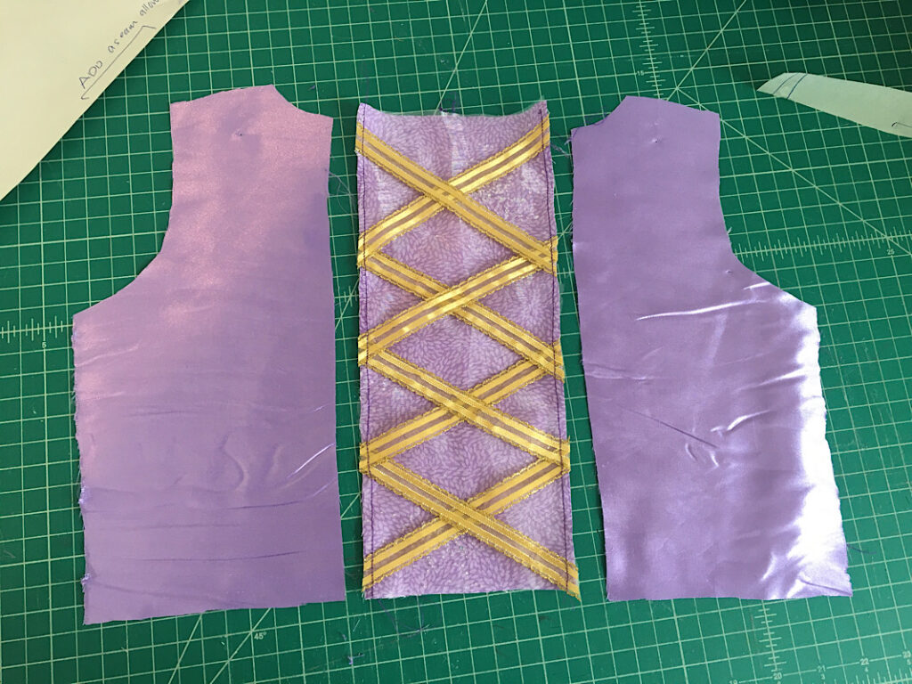 front bodice pieces