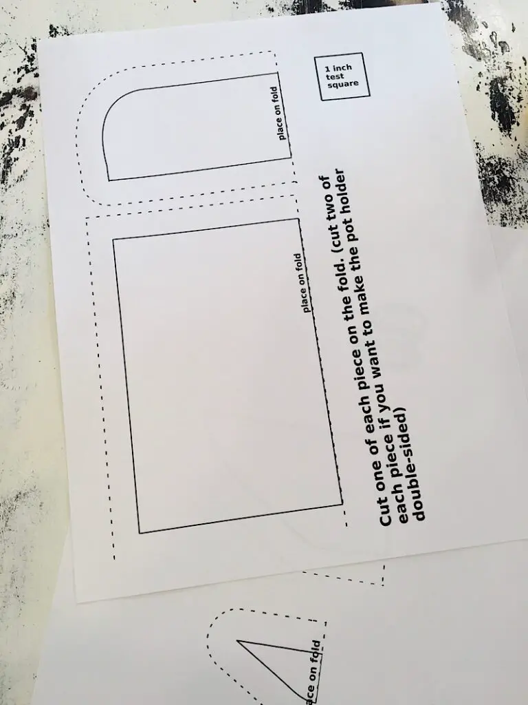 Printed pencil pot holder pattern pdf
