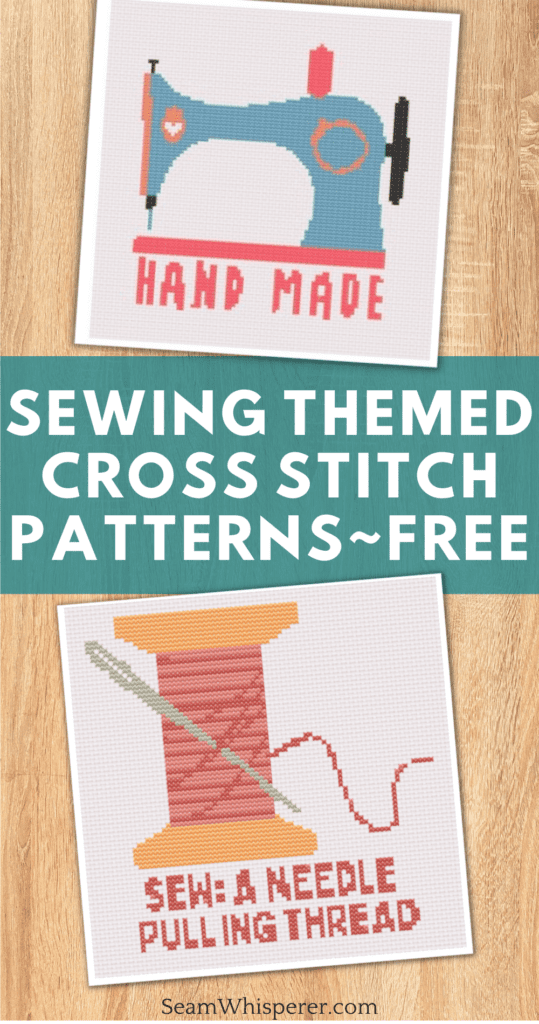 sewing themed cross stitch patterns free download pinterest pin