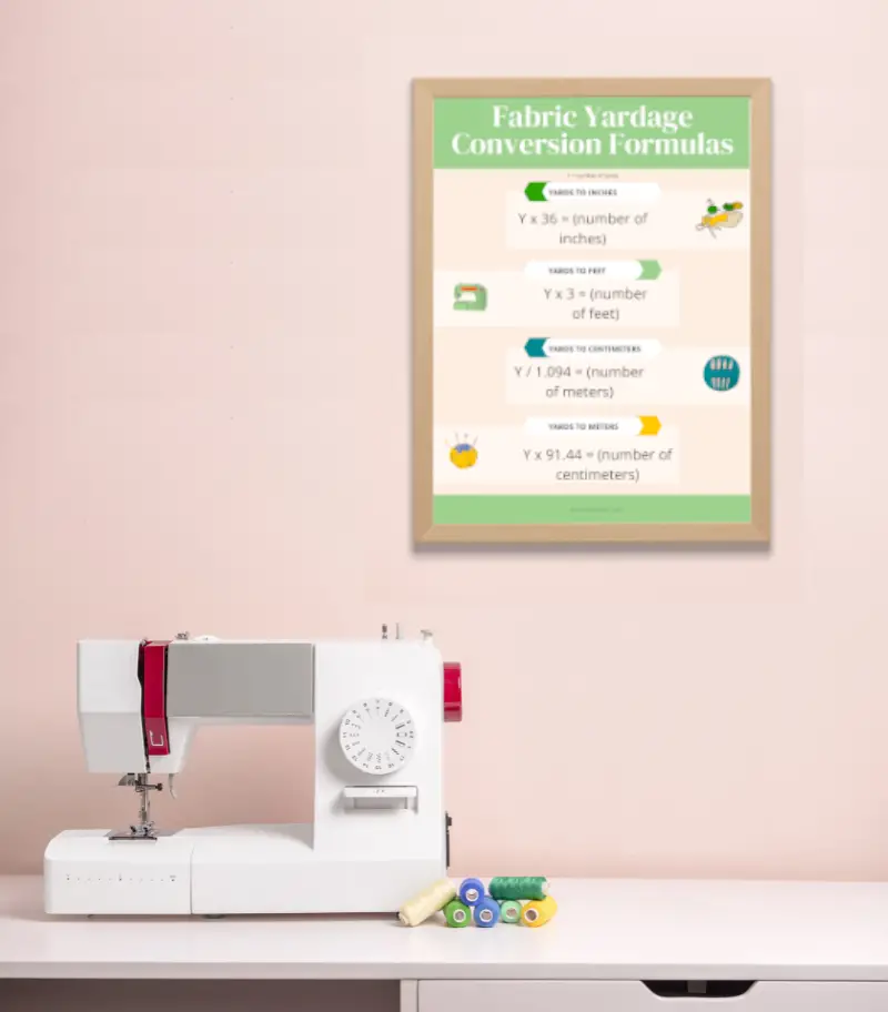 sewing chart printable educational