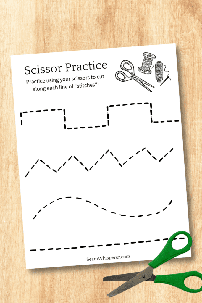 different line shapes cutting practice for preschoolers free printable sheets