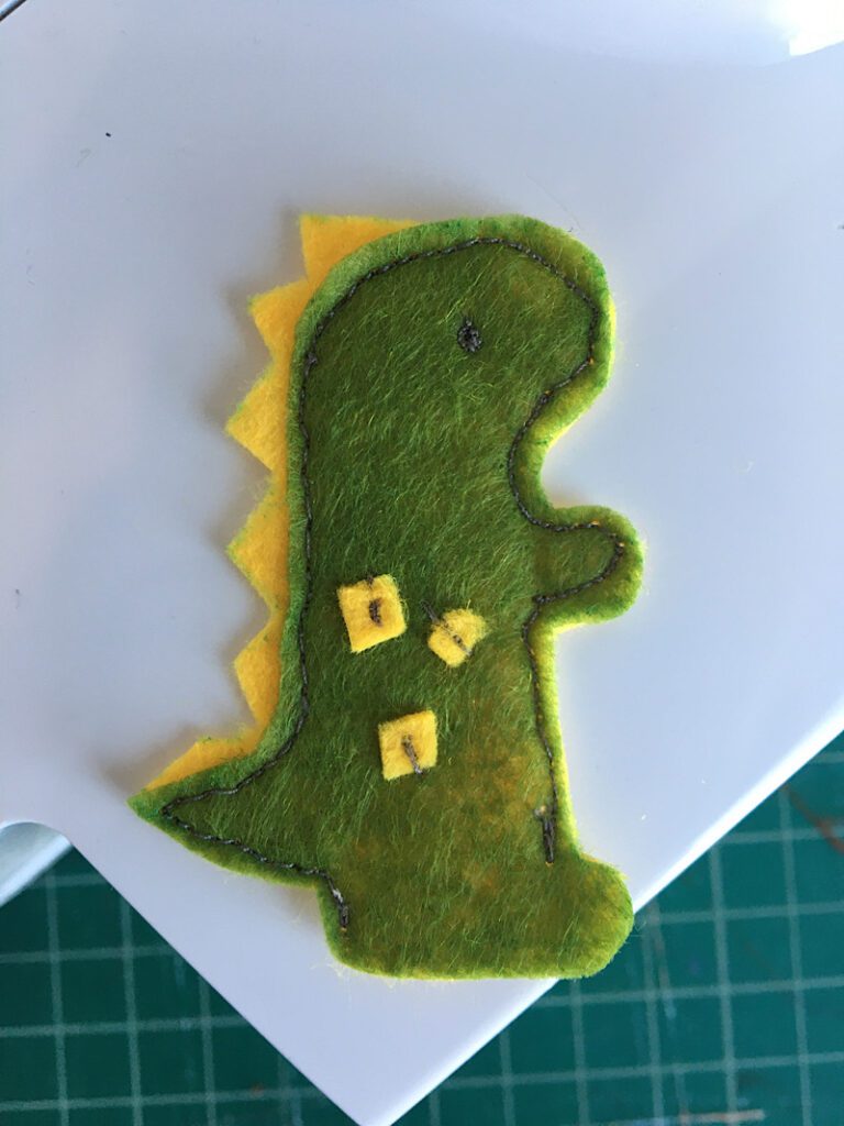 cut out the dinosaur