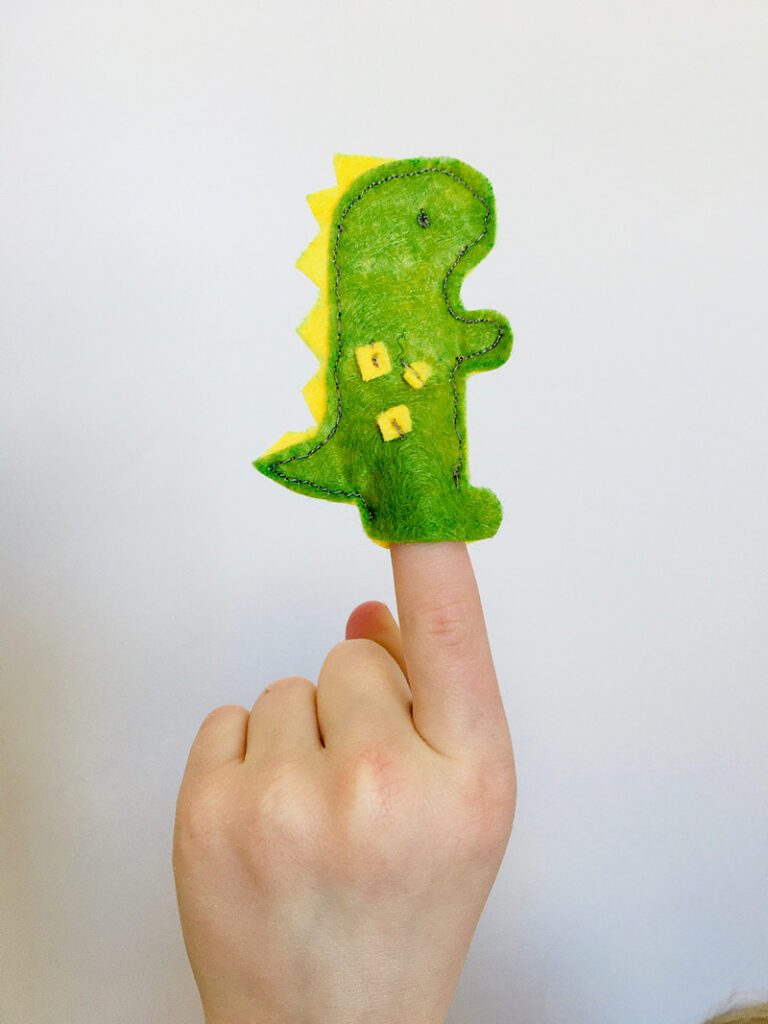 Dinosaur T rex finger puppet