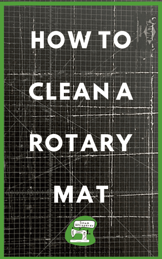 how to clean a rotary mat pinterest graphic