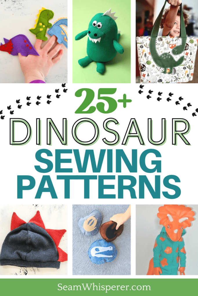 free dinosaur sewing patterns and projects pinterest graphic