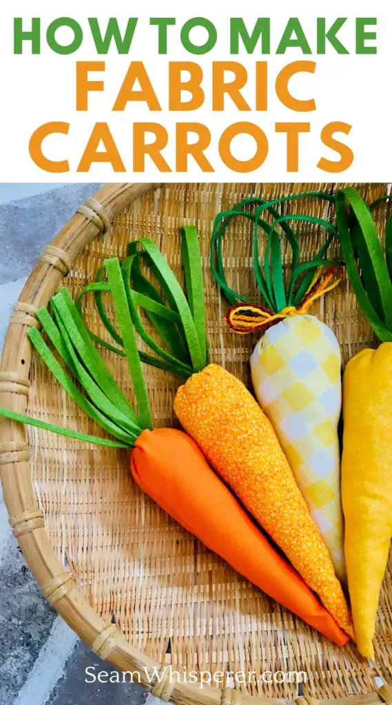 How To Make A Fabric Carrot Pinterest Pin