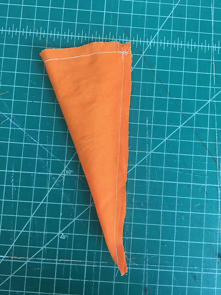 carrot sewn down side