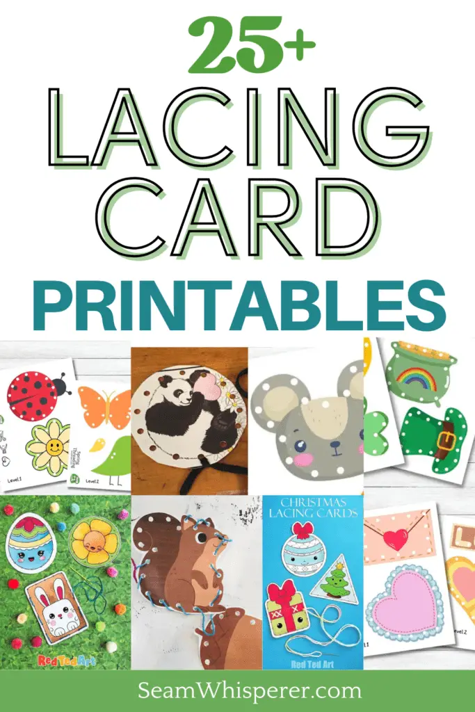 free printable lacing cards pinterest graphic