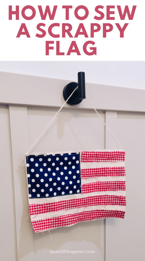 diy scrappy flag patriotic sewing project