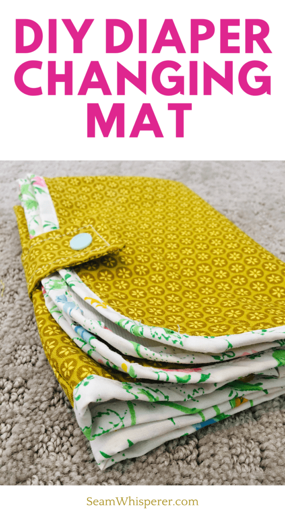 diy diaper changing mat with PUL fabric