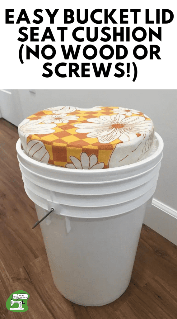 How To Make A Cushion Seat For A 5 Gallon Bucket (NO wood!)