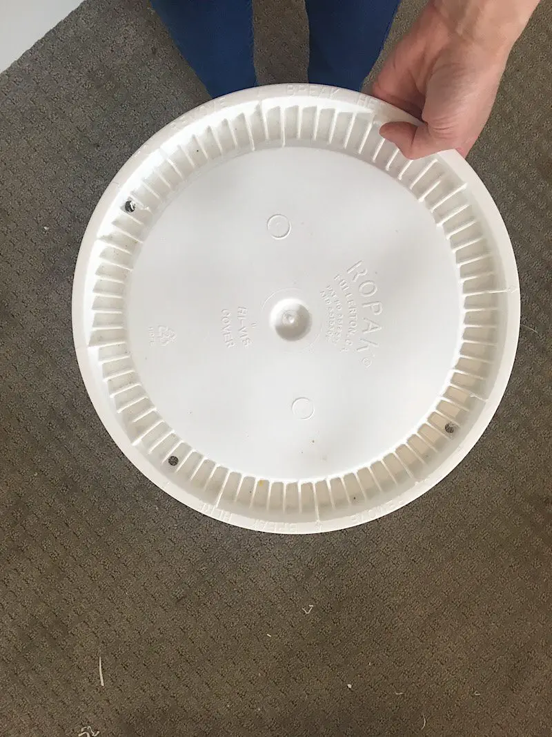 holes drilled into lid