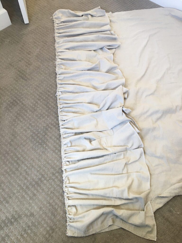 DIY Drop Cloth Curtains {With A Ruffle}