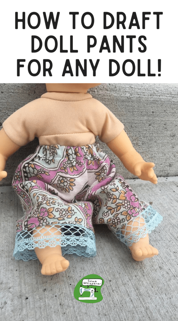 how to draft doll pants pinterest pin