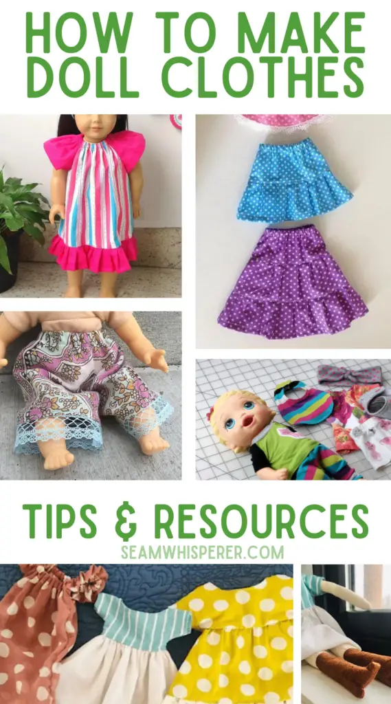how to make doll clothes tips and resources