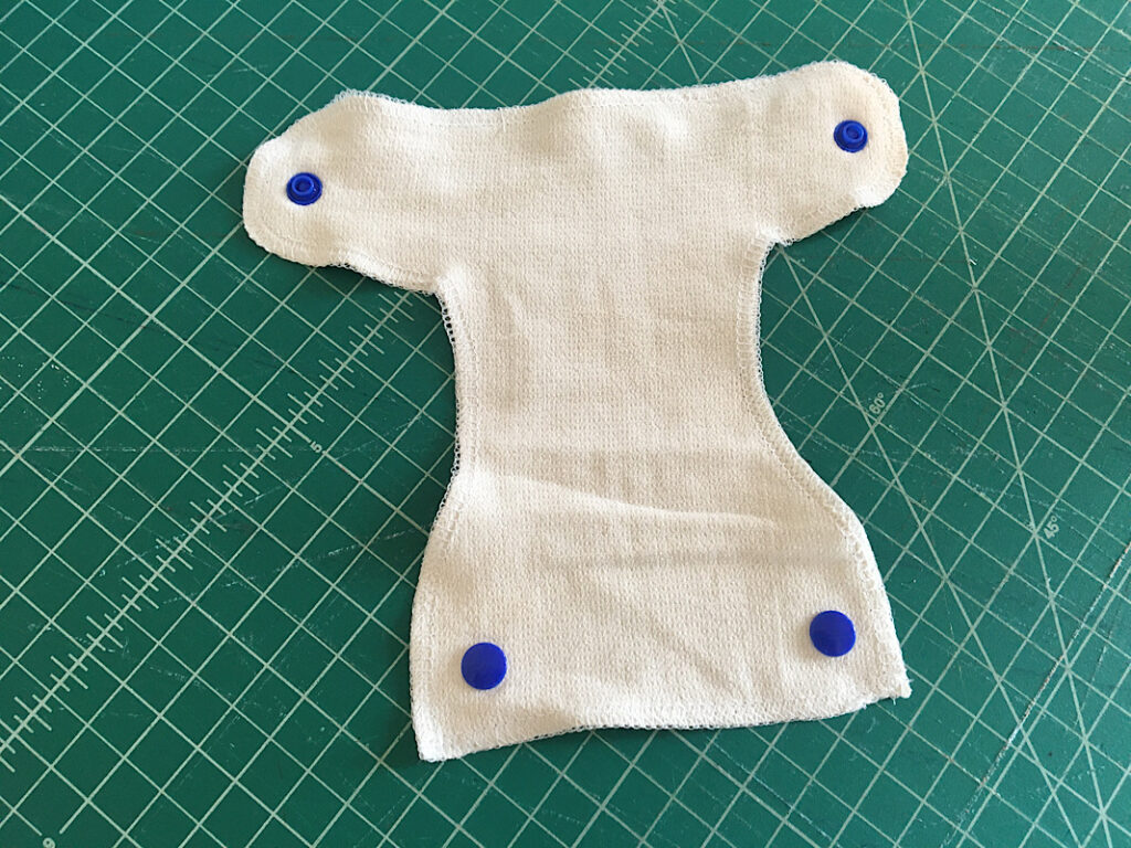 baby doll diaper diy with snaps