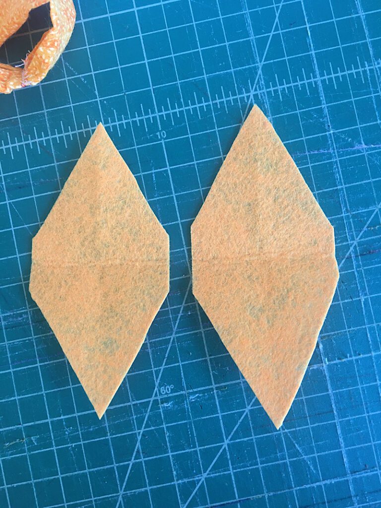 cat ear triangles cut out