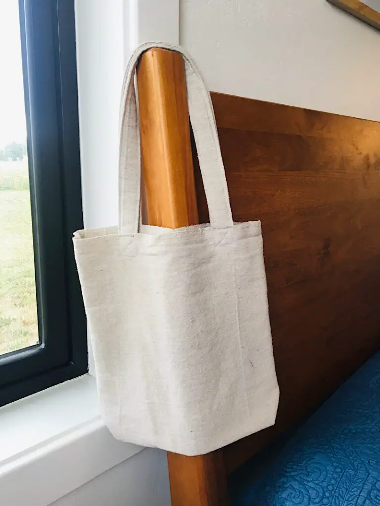 DIY Drop Cloth Canvas Tote Bag